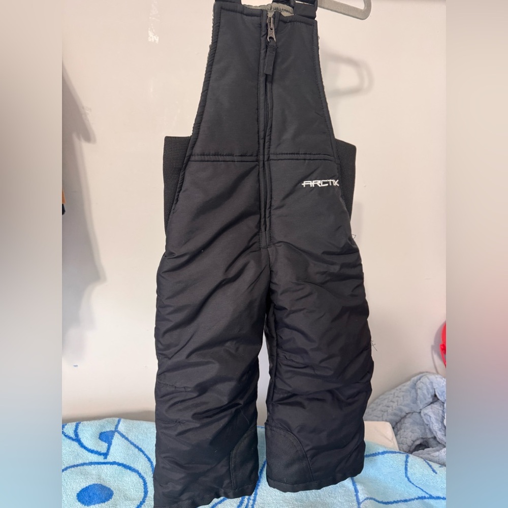 Arctix Kids Black Insulated Overalls